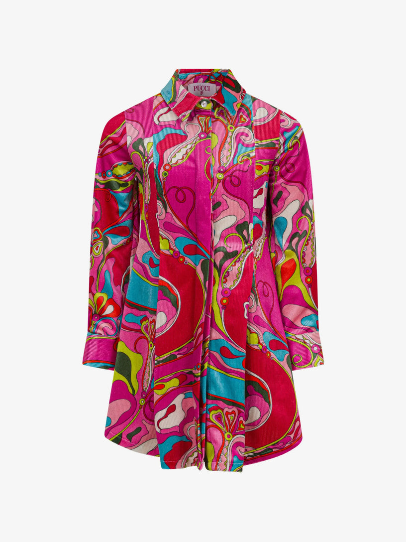 Abito corto con stampa