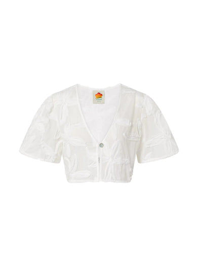 Blusa con dettagli ricamati