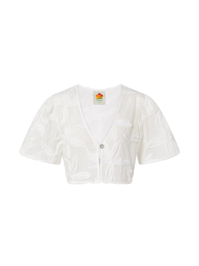 Blusa con dettagli ricamati