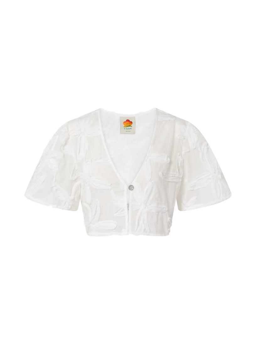 Blusa con dettagli ricamati