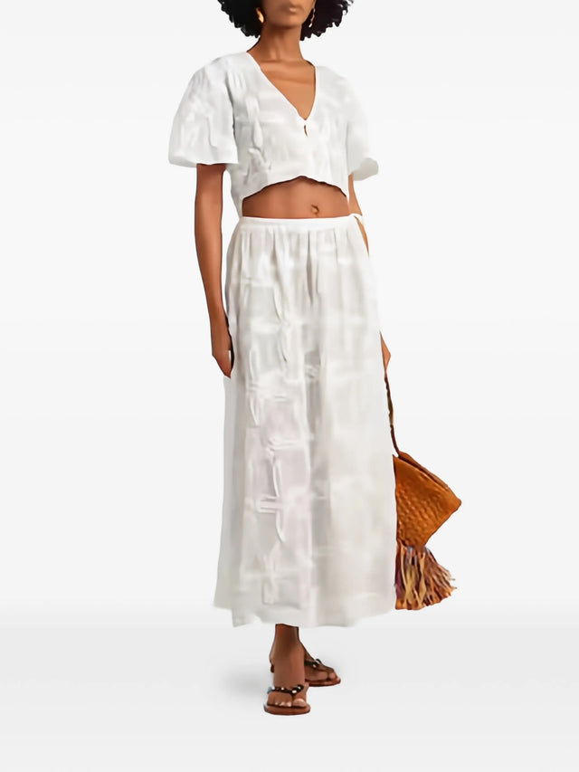 Blusa con dettagli ricamati