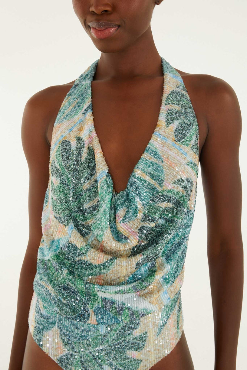 Blusa con ricami