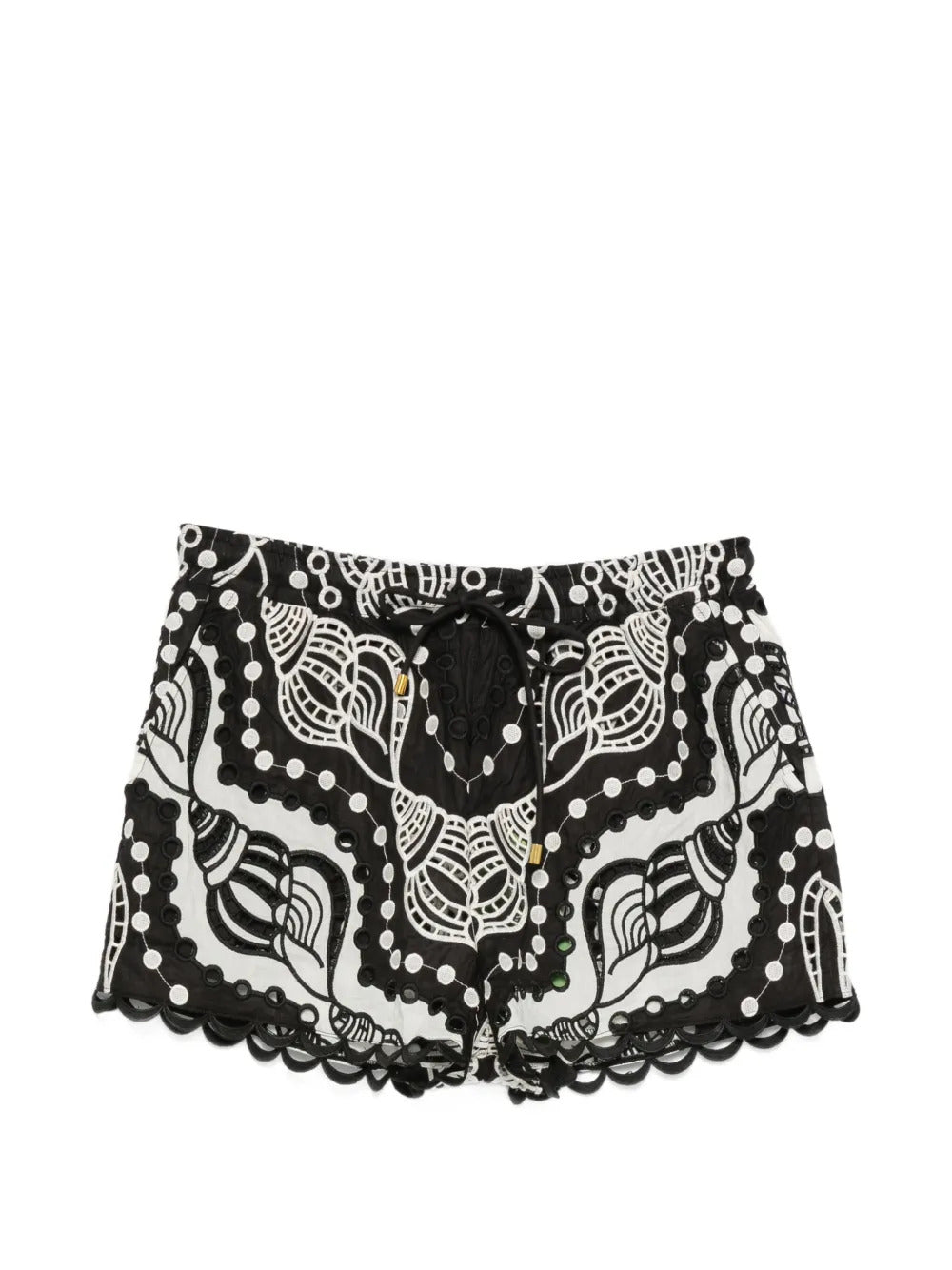 Mini shorts con ricami