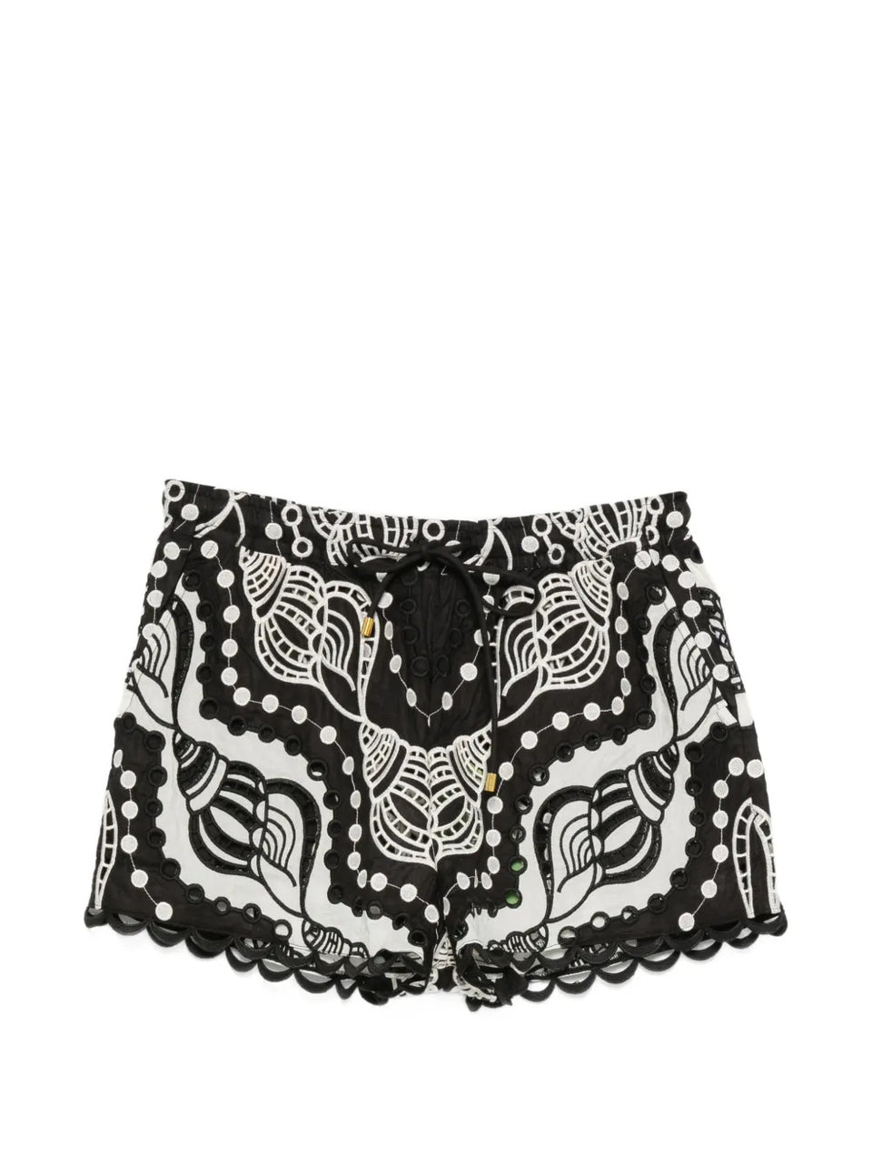 Mini shorts with embroidery