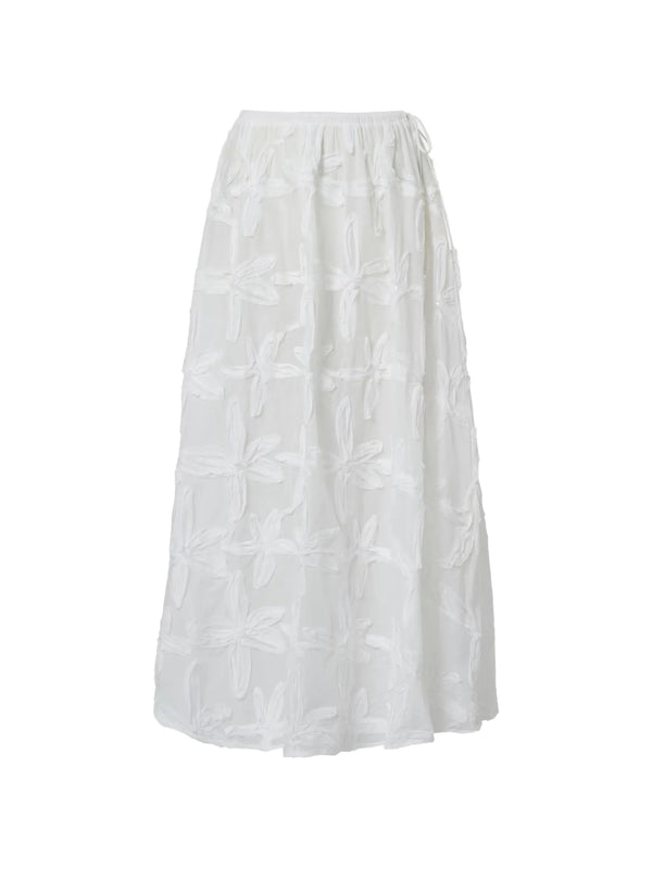 Long skirt with embroidery