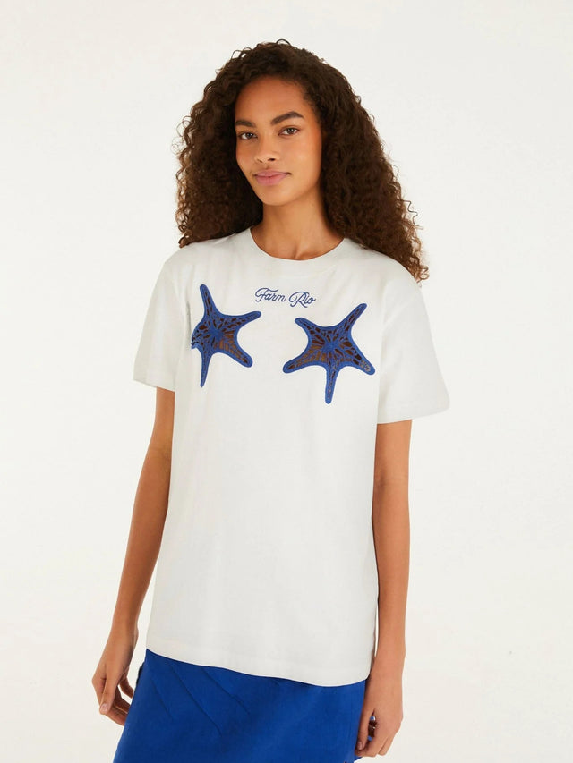 T-shirt con stella marina