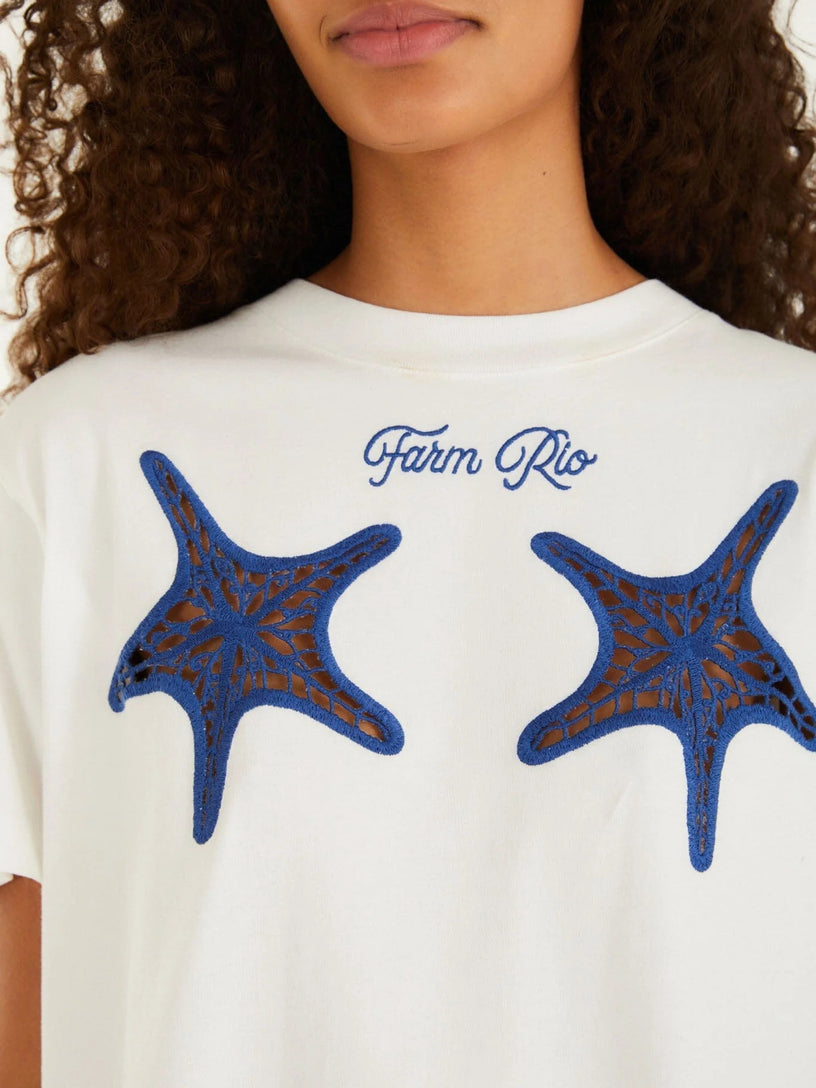 T-shirt con stella marina