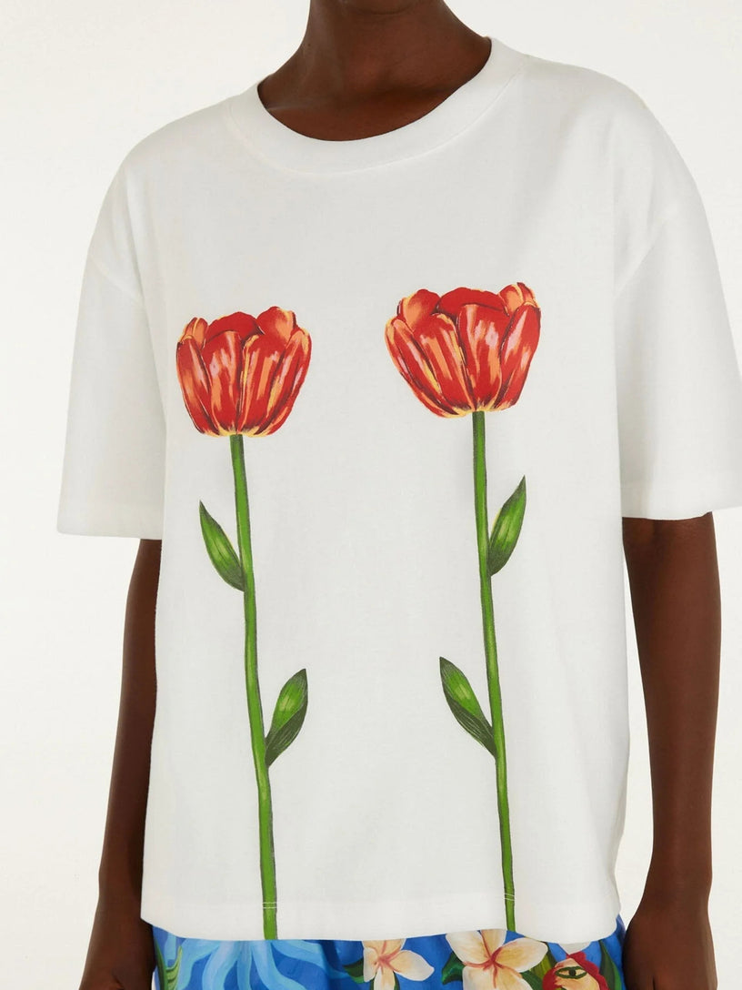 Tropical rose t-shirt