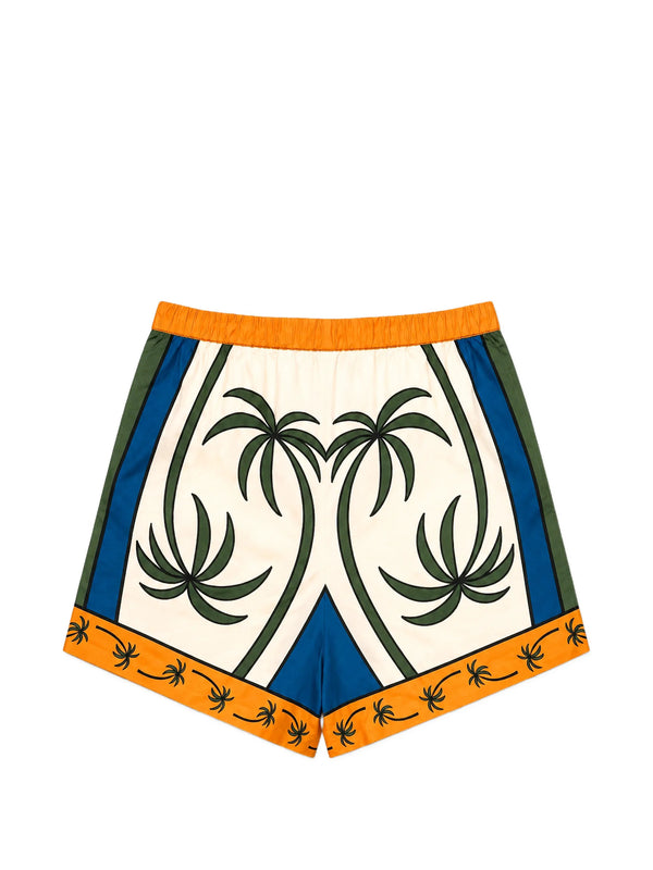 Tropical print shorts