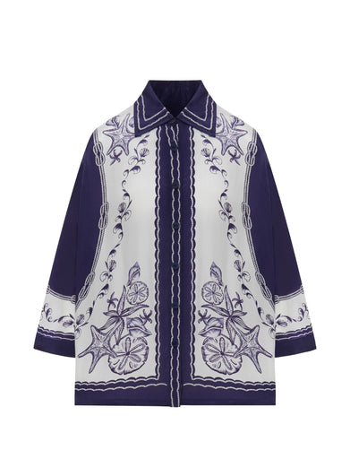 Camicia con stampa coast scarf