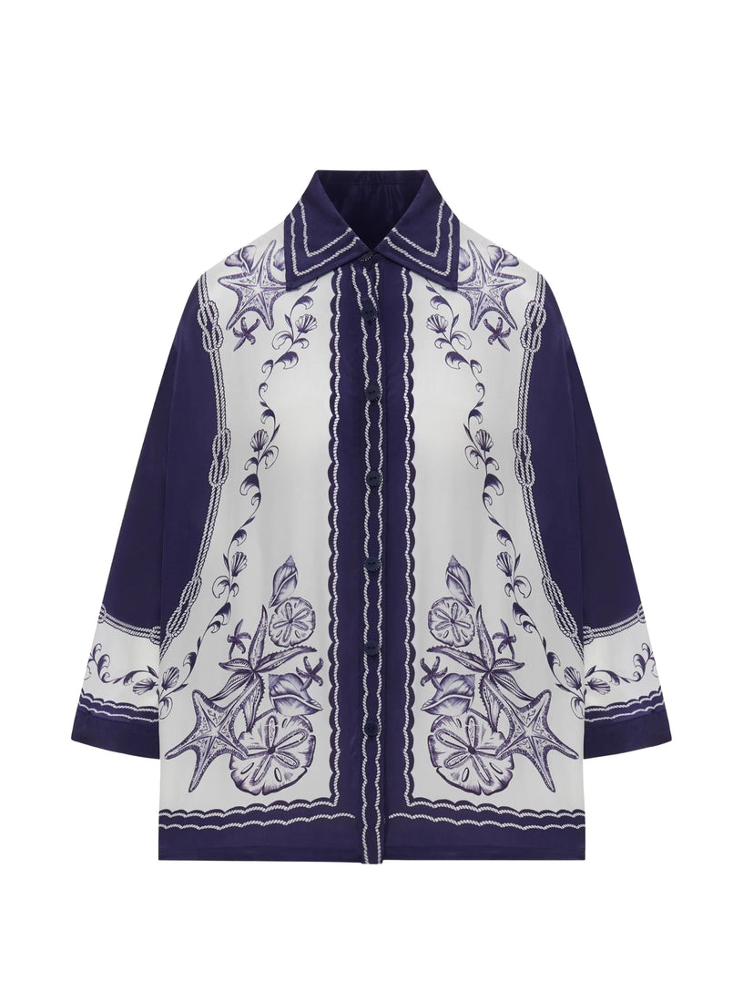 Camicia con stampa coast scarf