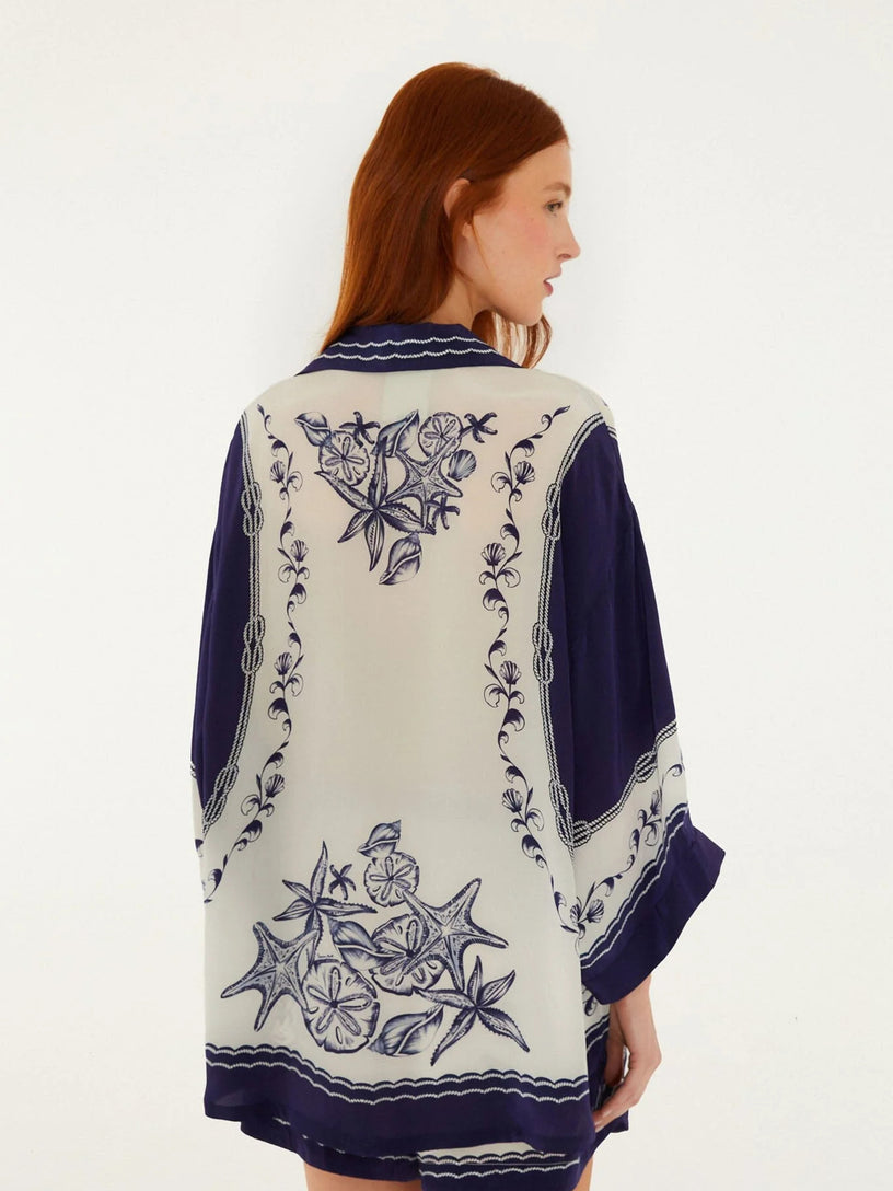 Camicia con stampa coast scarf