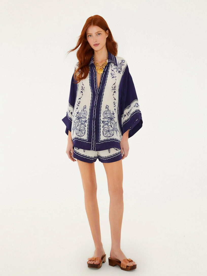 Camicia con stampa coast scarf