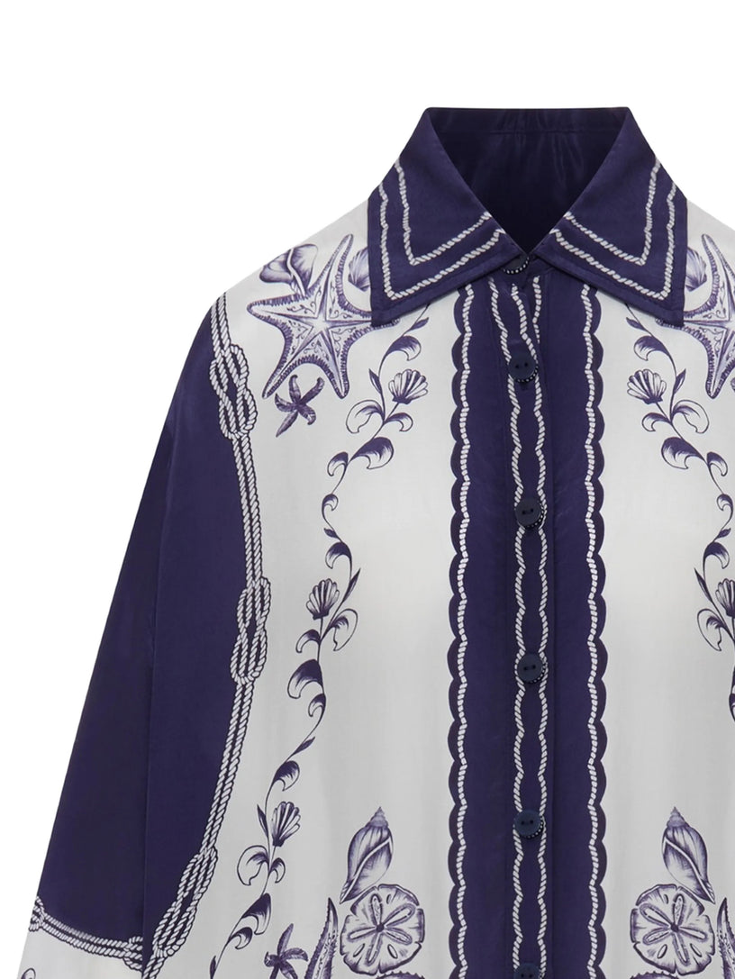 Camicia con stampa coast scarf