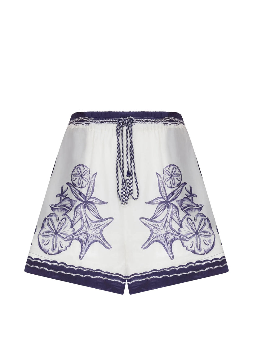Shorts con stampa coast scarf
