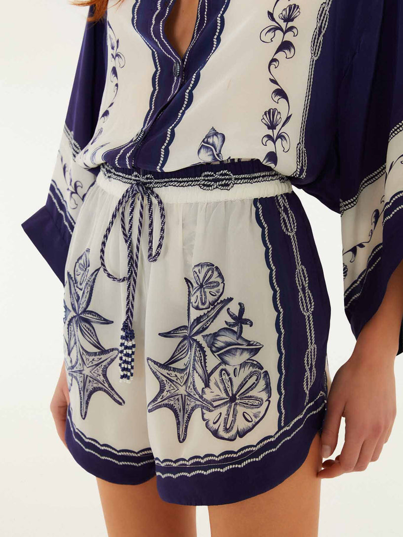 Shorts con stampa coast scarf