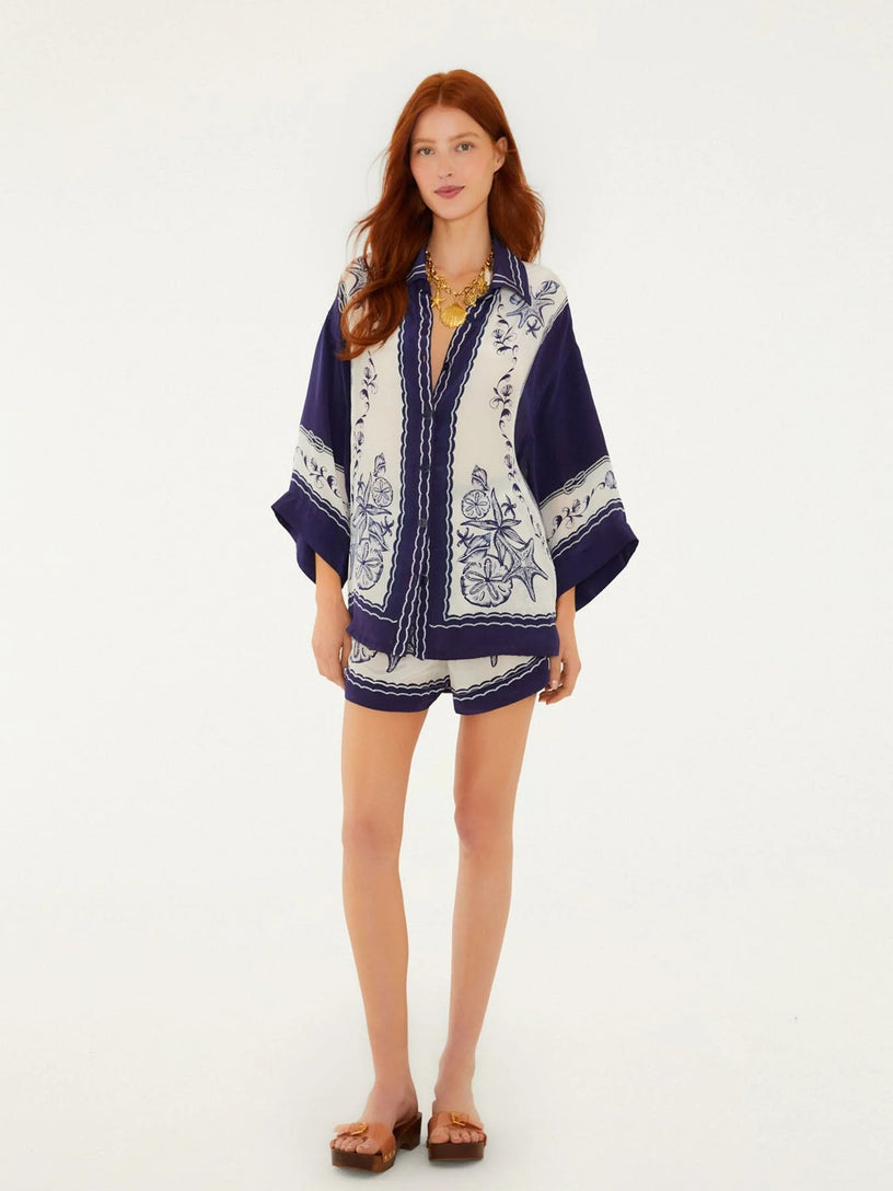 Shorts con stampa coast scarf