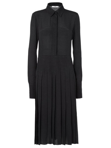 Abito in seta jacquard