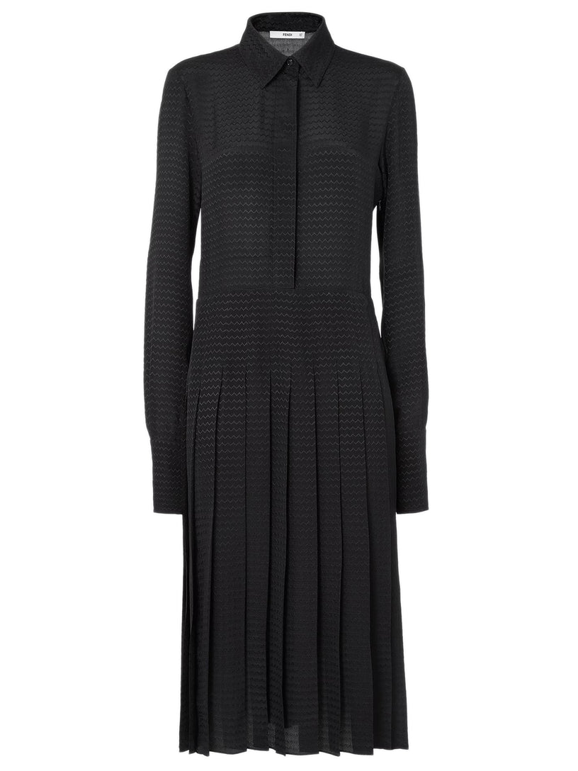 Abito in seta jacquard