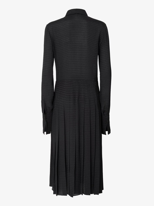 Jacquard silk dress