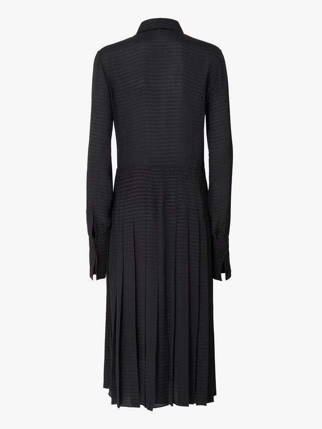 Jacquard silk dress