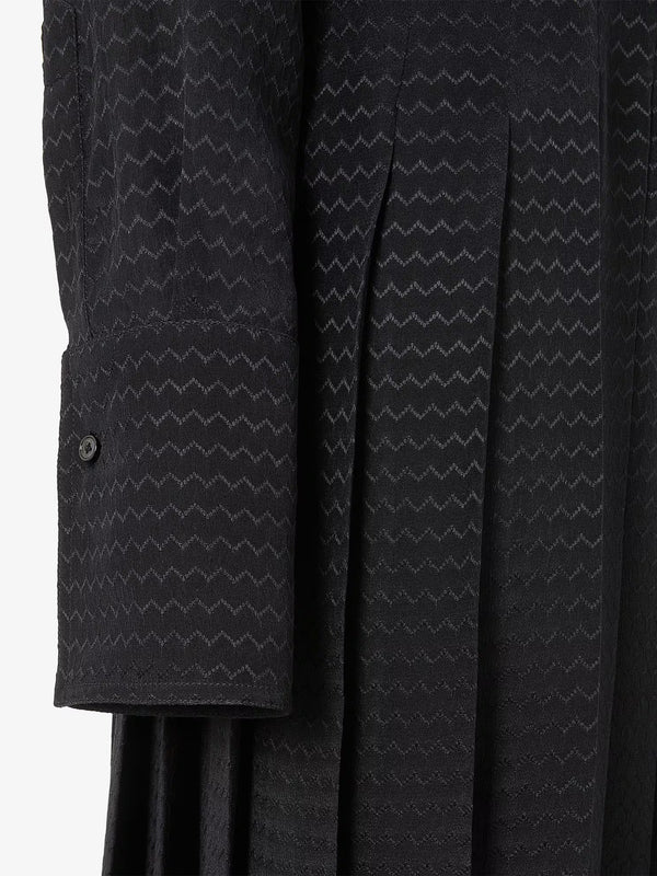 Jacquard silk dress