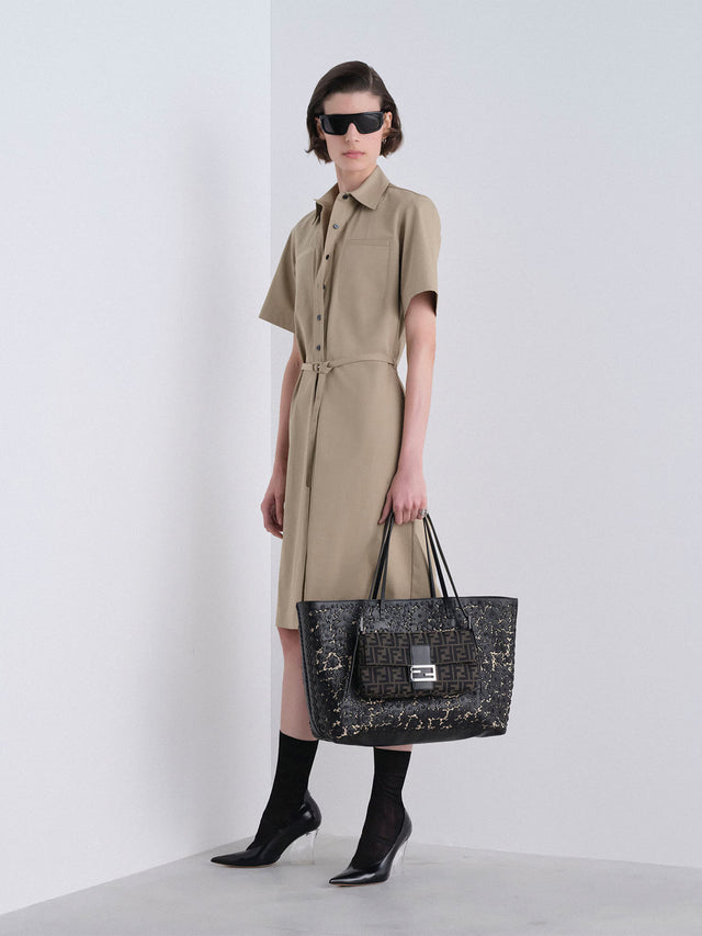 Abito trench in cotone