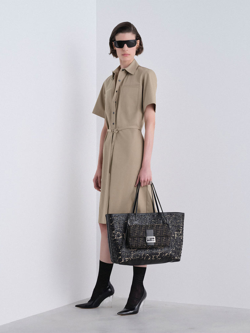 Abito trench in cotone