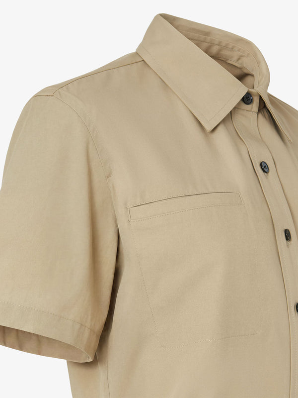 Cotton trench dress