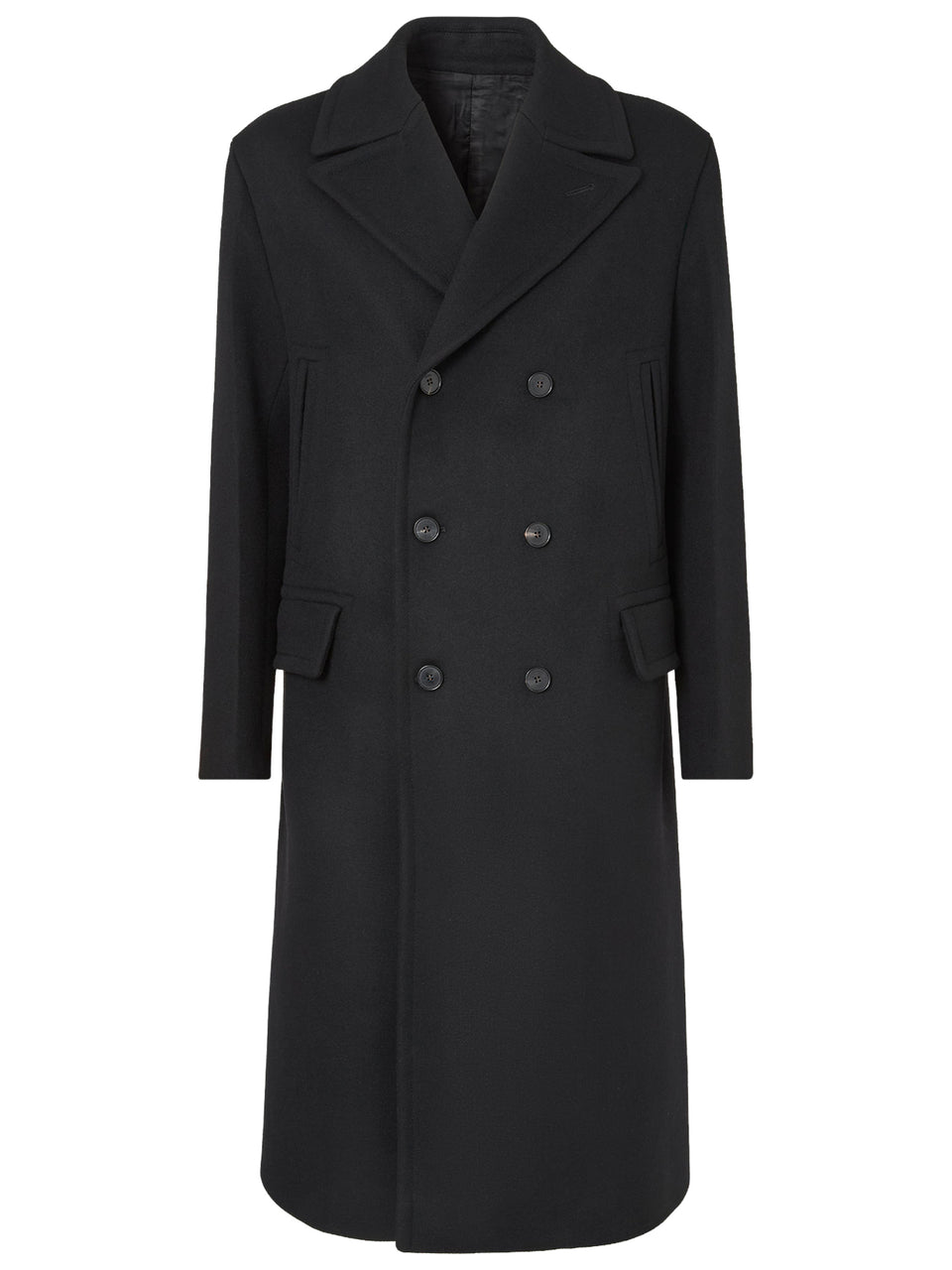 Wool and angora coat