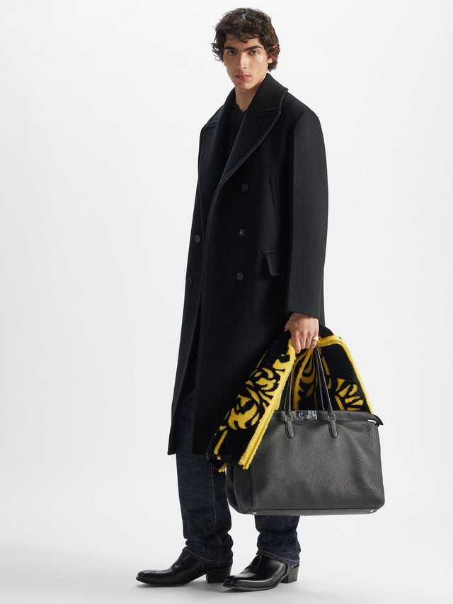 Cappotto in lana e angora