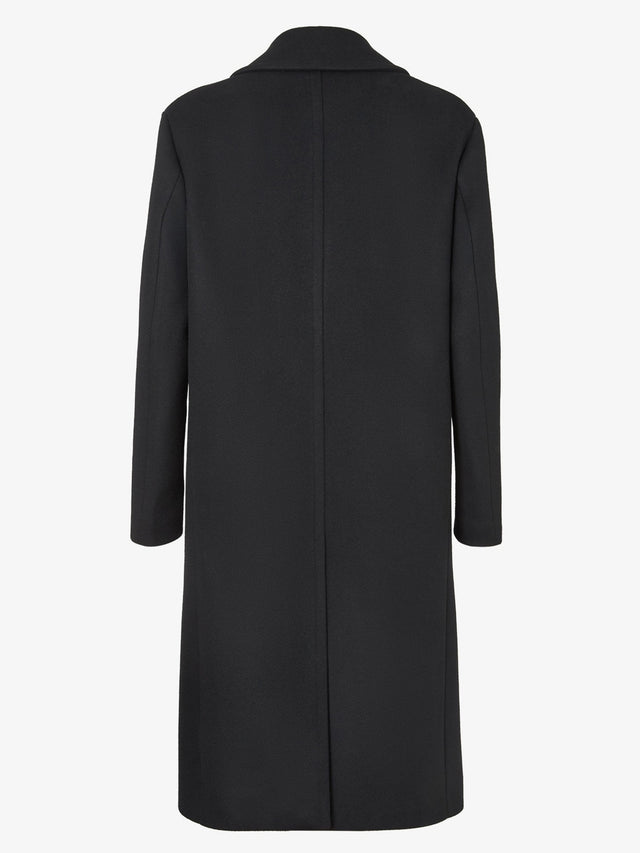 Wool and angora coat