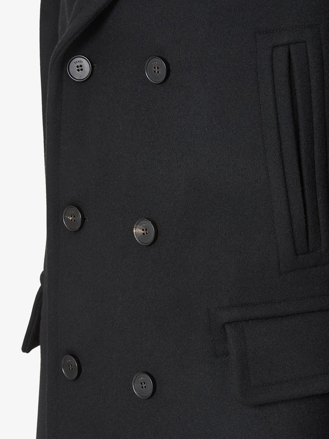 Wool and angora coat