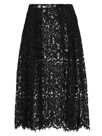 Gonna in pizzo macramè