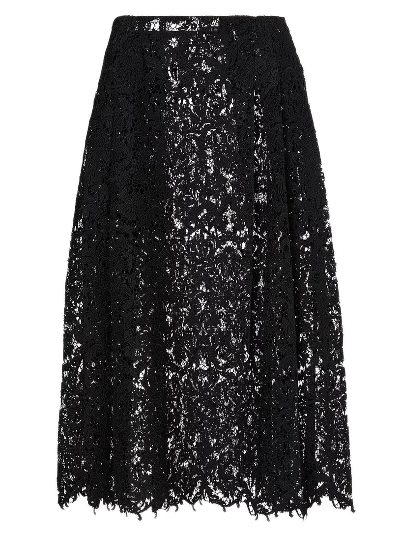 Gonna in pizzo macramè