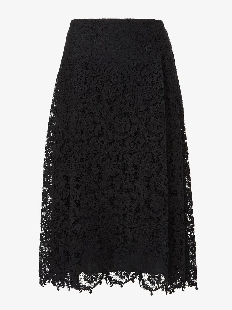 Gonna in pizzo macramè