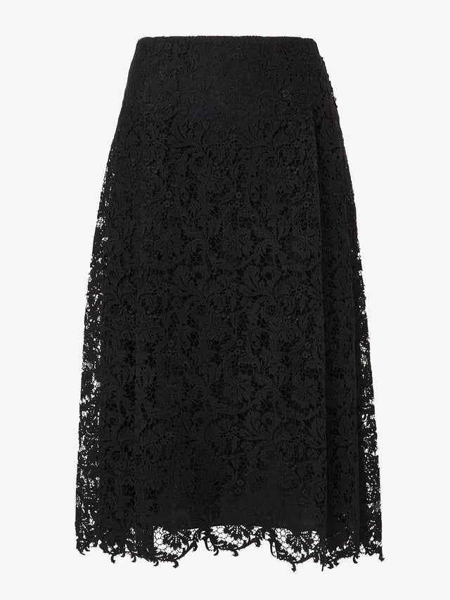 Macramé lace skirt