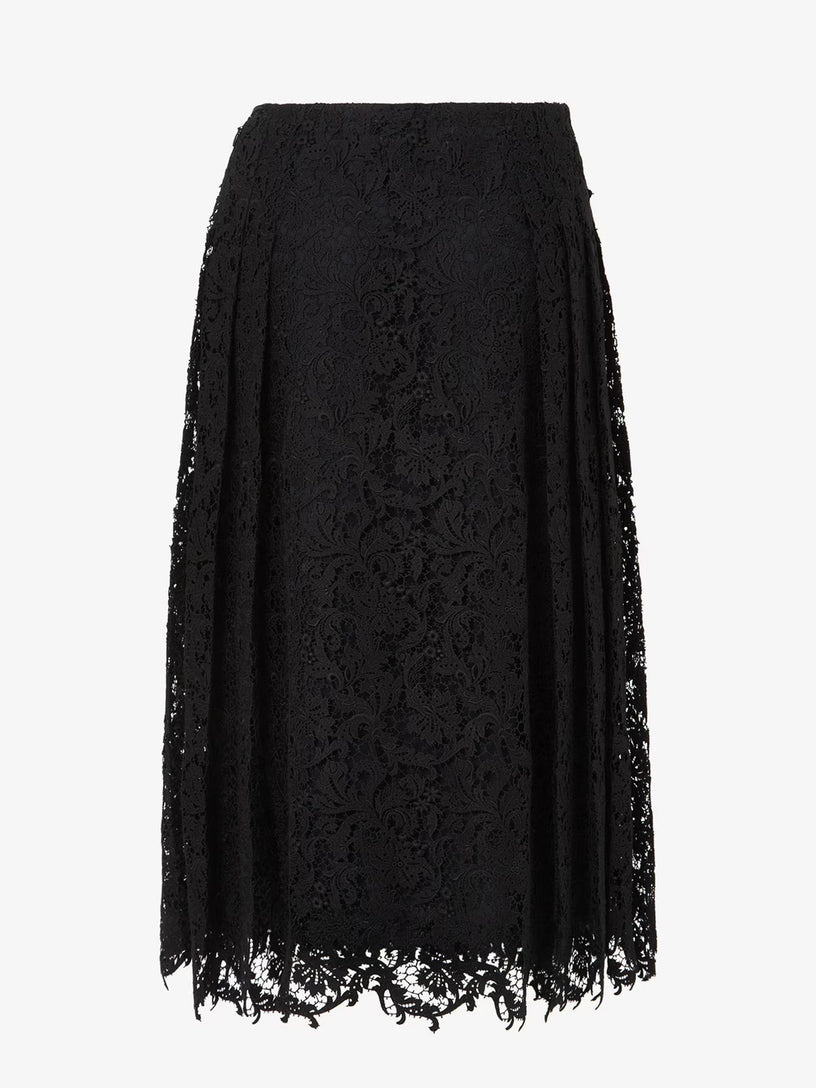 Gonna in pizzo macramè