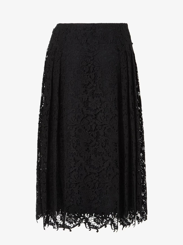 Macramé lace skirt