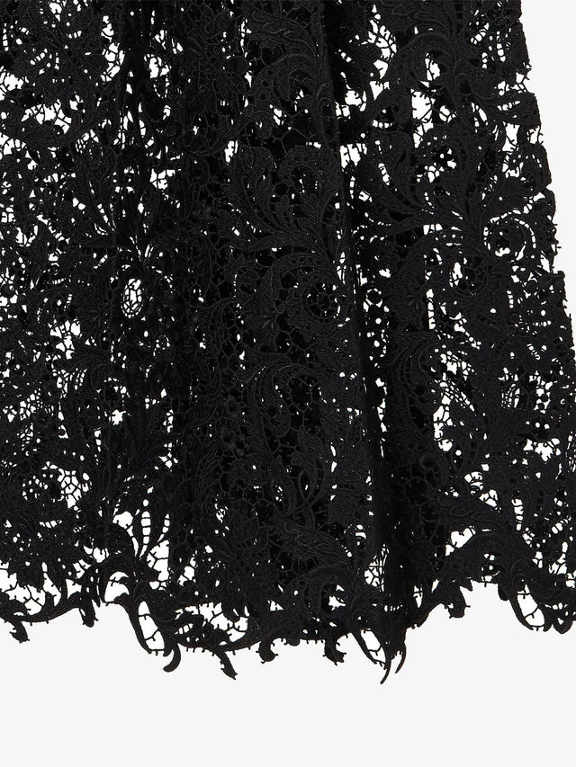 Macramé lace skirt
