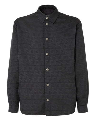 Blouson in nylon jacquard FF Zucca