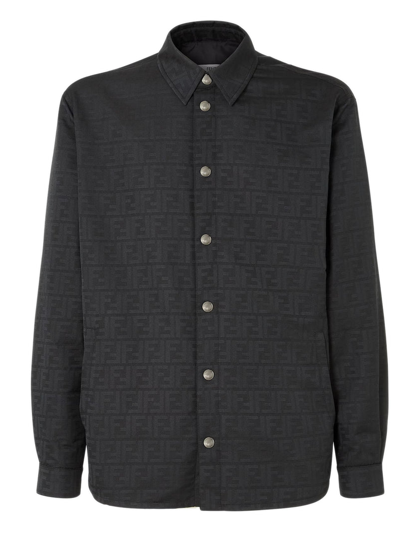 Blouson in nylon jacquard FF Zucca