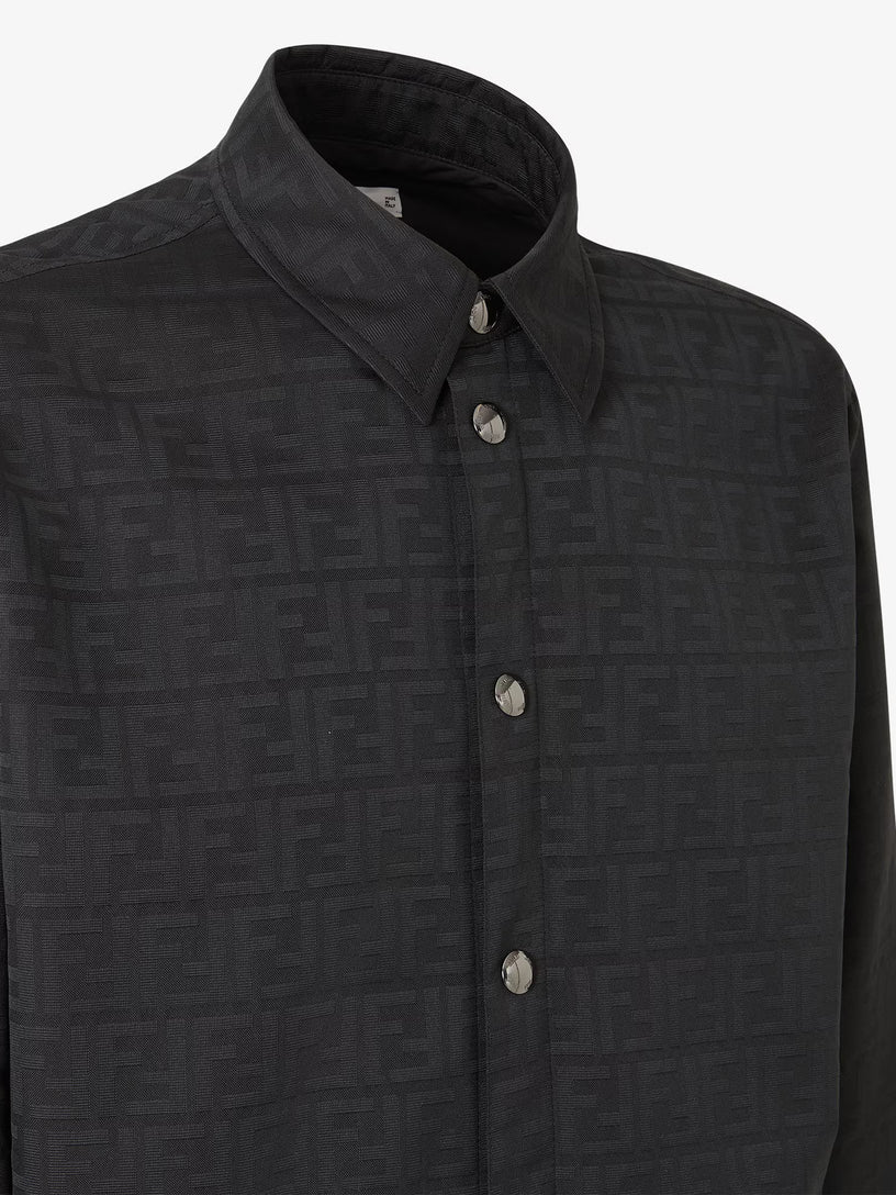 Blouson in nylon jacquard FF Zucca