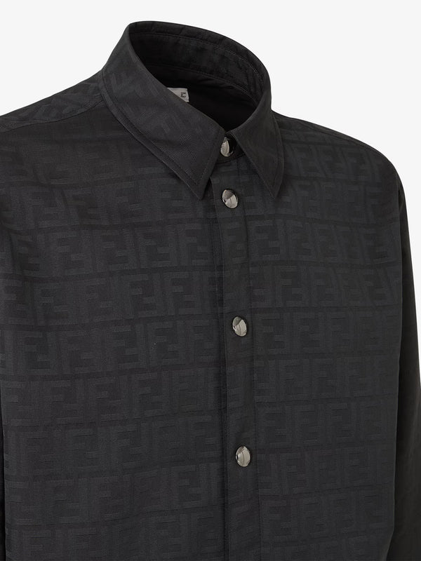 Blouson in nylon jacquard FF Zucca