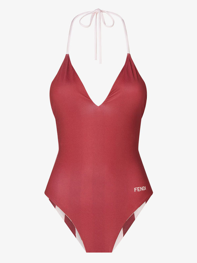 Reversible one-piece swimsuit