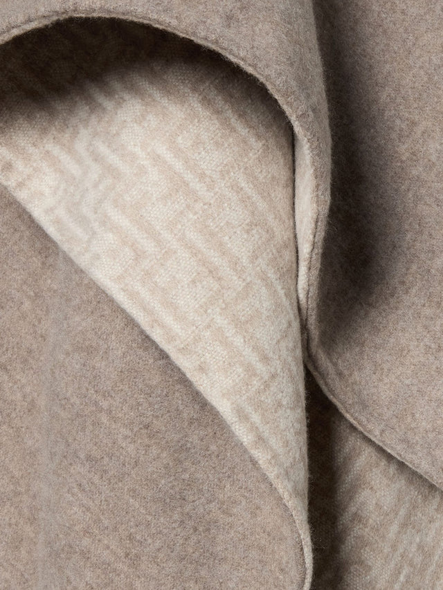 FF Zucca wool and cashmere poncho