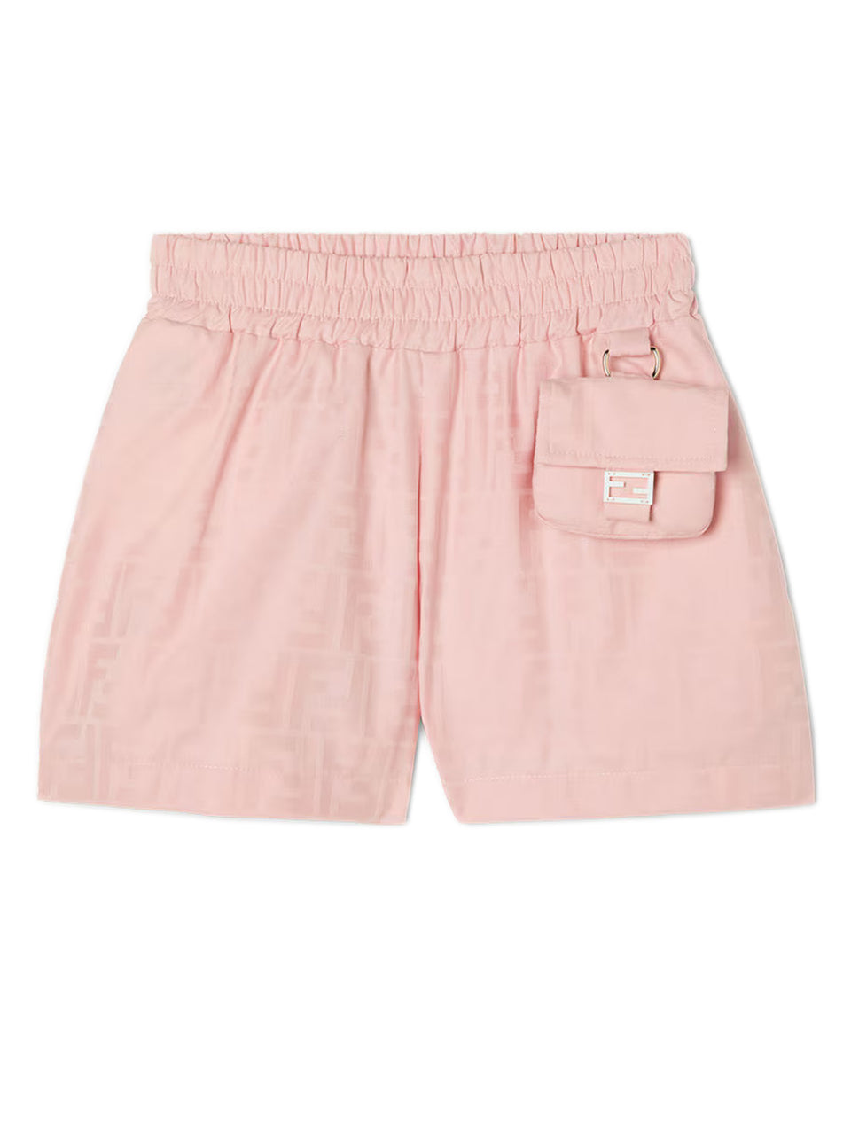 Jacquard cotton shorts with 3D Baguette
