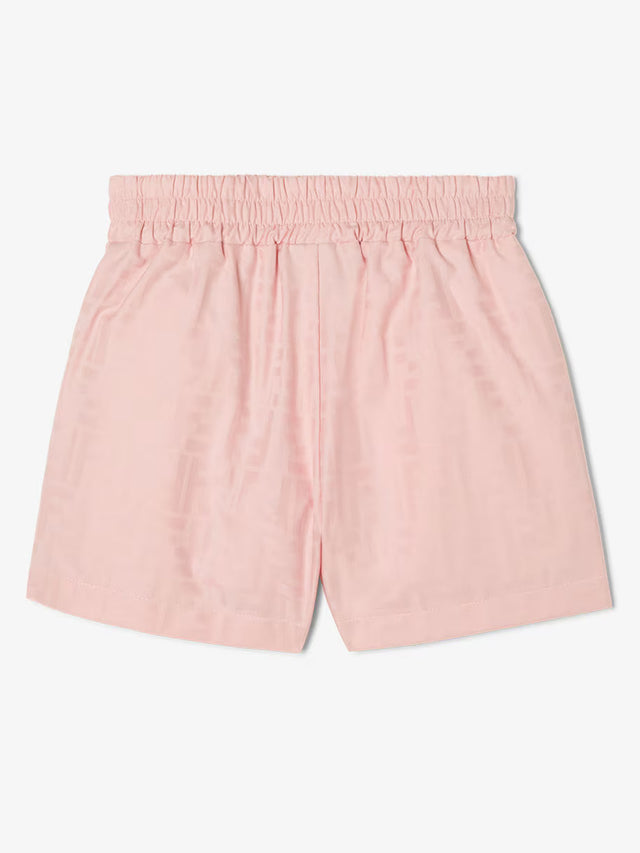 Shorts in cotone jacquard con Baguette 3D