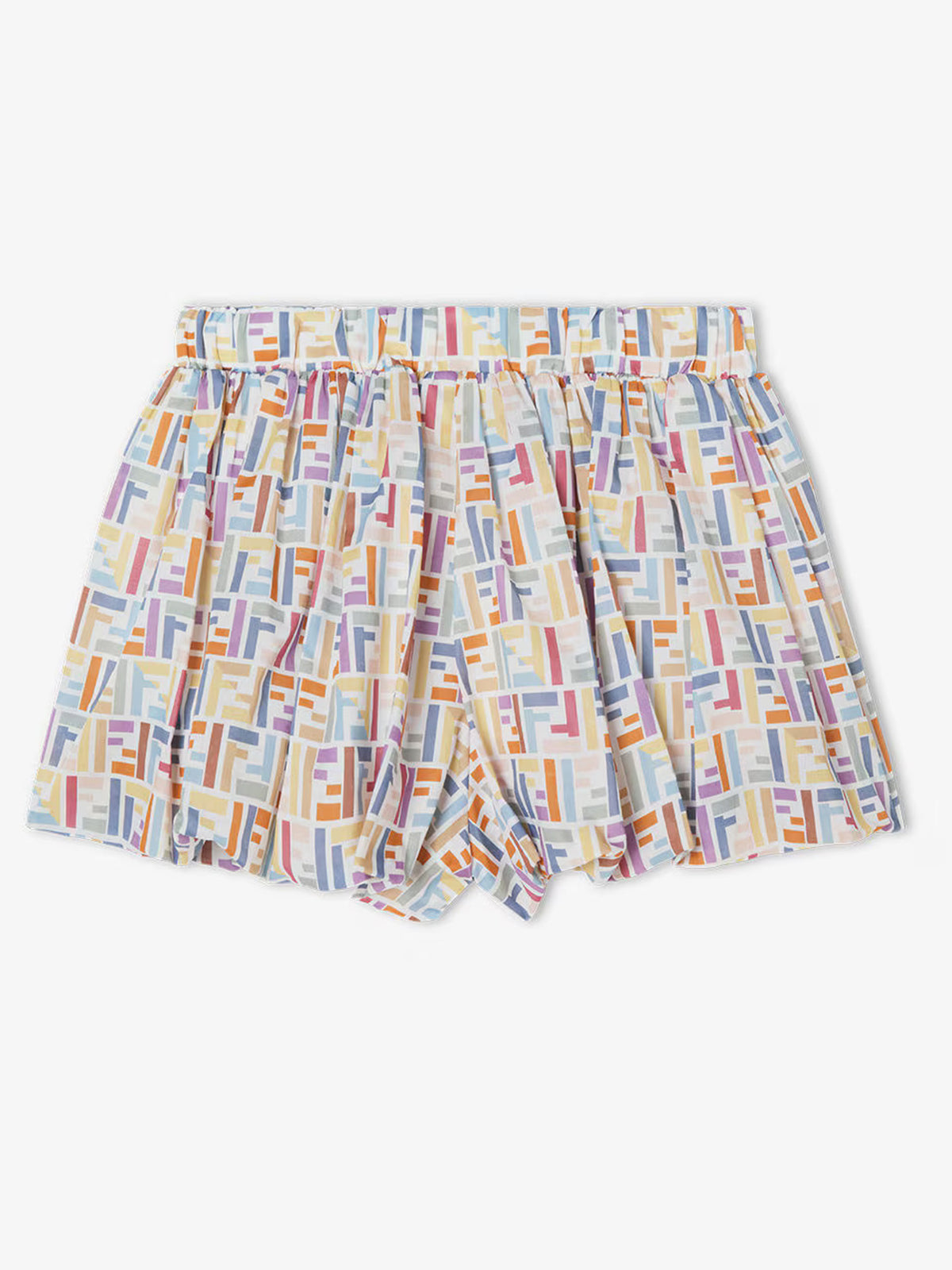 Pantaloncini in mussola multicolore