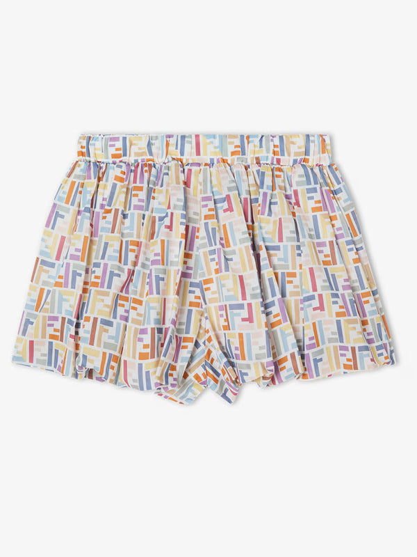 Pantaloncini in mussola multicolore